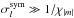 \hbox{$\sigma_l^{{\rm sym}} \gg 1/\chi_{|m|} $}
