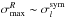 \hbox{$\sigma_{{\rm max}}^R\sim \sigma_l^{{\rm sym}}$}