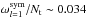\hbox{$\omega_{l=1}^{{\rm sym}}/N_{\rm t}\sim0.034$}