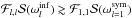 \hbox{$\mathcal{F}_{l,l} \mathcal{S}(\omega_l^{{\rm inf}})\gtrsim\mathcal{F}_{1,1} \mathcal{S}(\omega_{l=1}^{{\rm sym}})$}