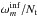 \hbox{$\omega_m^{{\rm inf}}/N_{\rm t}$}