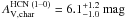 \hbox{$A_{{\rm V},{\rm{}char}}^{\text{HCN (1--0)}}=6.1_{-1.0}^{+1.2}~\rm{}mag$}