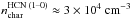 \hbox{$n_{\rm{}char}^{\text{HCN (1--0)}}\approx{}3\times{}10^4~{\rm{}cm^{-3}}$}