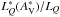 \hbox{$L_Q^{\ast}(A_{\rm V}^{\ast})/L_Q$}