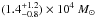 Mathematical equation: \hbox{$(1.4^{+1.2}_{-0.8})\times10^4~ M_{\odot}$}