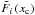 Mathematical equation: \hbox{$\tilde F_i\left(x_{\rm c}\right)$}