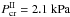 Mathematical equation: \hbox{$ P_{\rm{cr}} ^{\rm II} = 2.1 {\rm{~kPa}}$}