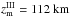 Mathematical equation: \hbox{$ z_{\rm{m}}^{{\rm{III}}} = 112{\rm{~km}} $}
