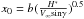 Mathematical equation: \hbox{$ x_0 = b( \frac{{H^{*}}}{{V_{ \infty} \rm{sin}{\gamma}}})^{0.5} $}