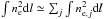 Mathematical equation: \hbox{$\int n_{\rm e}^2 {\rm d}l \simeq \sum_j \int n_{{\rm e},j}^2 {\rm d}l$}