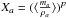 Mathematical equation: \hbox{$X_a=(\langle\frac{m_a}{\rho_a}\rangle)^p$}