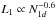 Mathematical equation: \hbox{$L_1\propto N_{1d}^{-0.6}$}