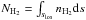 Mathematical equation: \hbox{$N_{\rm H_2} = \int_{s_{\rm los}}^{}{n_{\rm H_{2}} {\rm d}s}$}