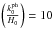 Mathematical equation: \hbox{$\left( \frac{k_0^{\rm ph}}{H_0} \right) = 10$}