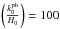 Mathematical equation: \hbox{$\left( \frac{k_0^{\rm ph}}{H_0} \right) = 100$}