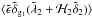 Mathematical equation: \hbox{$\langle \tilde\epsilon \tilde\delta_{{\rm g}_1} (\tilde\lambda_2+{\cal H}_2\tilde\delta_2) \rangle$}