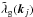 Mathematical equation: \hbox{$\tlambda_{\rm g}(\vk_j)$}