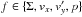 Mathematical equation: \hbox{$f \in \{\Sigma, v_{x}, v_{y}', p \}$}