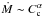 Mathematical equation: \hbox{$\dot M\sim C_\text{c}^\alpha$}