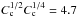 Mathematical equation: \hbox{$C_\text{c}^{1/2}C_\text{c}^{1/4}= 4.7 $}