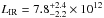 Mathematical equation: \hbox{$L_{\rm IR}=7.8^{+2.4}_{-2.2}\times10^{12}$}