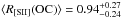 Mathematical equation: \hbox{$\langle R_{\rm [SII]}({\rm OC}) \rangle =0.94_{-0.24}^{+0.27}$}
