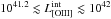 Mathematical equation: \hbox{$10^{41.2}\lesssim L_{\rm [O III]}^{\rm int} \lesssim 10^{42}$}
