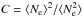 Mathematical equation: \hbox{$C=\langle N_{\rm e}\rangle^2/\langle N_{\rm e}^2\rangle$}