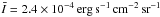 Mathematical equation: \hbox{$\bar{I}=2.4\times10^{-4}\,\mathrm{erg\,s^{-1}\,cm^{-2}\,sr^{-1}}$}