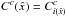 Mathematical equation: \hbox{$C^c(\hat{x}) = C^c_{i(\hat{x})}$}