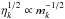 Mathematical equation: \hbox{$\eta_k^{1/2} \propto m_k^{-1/2}$}