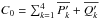 Mathematical equation: \hbox{$C_0 = \sum_{k=1}^{4} \overline{P'_k} + \overline{Q'_k}$}