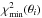 Mathematical equation: \hbox{$\chi^2_{\rm min}(\theta_i)$}