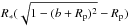 Mathematical equation: \hbox{$R_*(\sqrt{1-(b+R_{\rm p})^2}-R_{\rm p})$}