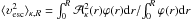 Mathematical equation: \hbox{$\langle\upsilon_{\mathrm{esc}}^2\rangle_{\kappa,R}=\int_0^R\mathcal{A}_\kappa^2(r)\varphi(r)\mathrm{d}r/\!\int_0^R\varphi(r)\mathrm{d}r$}