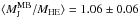 Mathematical equation: \hbox{$\langle M_{\rm J}^{\rm MB}/M_{\rm HE}\rangle=1.06\pm0.06$}