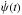Mathematical equation: \hbox{$\dot \psi(t)$}