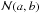 Mathematical equation: \hbox{$\mathcal{N}(a,b)$}