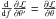 Mathematical equation: \hbox{$\frac{\d}{\d f}\frac{\partial\mathcal{L}}{\partial\theta'}=\frac{\partial\mathcal{L}}{\partial\theta}$}