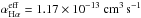 Mathematical equation: \hbox{$\alpha^{\rm eff}_{\rm H\alpha} = 1.17\times10^{-13}\rm~cm^3\,s^{-1}$}