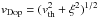Mathematical equation: \hbox{$v_\text{Dop} = (v_\text{th}^2 + \xi^2)^{1/2}$}