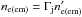 Mathematical equation: \hbox{$n_{\rm e(em)} = \Gamma_{\rm j}n_{\rm e(em)}'$}