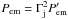 Mathematical equation: \hbox{$P_{\rm em} = \Gamma_{\rm j}^2P_{\rm em}'$}