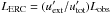Mathematical equation: \hbox{$L_{\rm ERC} = (u_{\rm ext}'/u_{\rm tot}')L_{\rm obs}$}