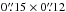Mathematical equation: \hbox{$0\farcs15\times0\farcs12$}