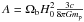 Mathematical equation: \hbox{$A=\Omega_{\rm b}H_0^2\frac{3c}{8\pi Gm_{\rm p}}$}
