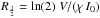 Mathematical equation: \hbox{$R_{\frac{1}{2}} = \ln(2) \; V/ (\chi \, I_0)$}
