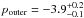\hbox{$p_{\rm outer}=-3.9^{+0.2}_{-0.1}$}