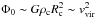Mathematical equation: \hbox{$\Phi_{\rm 0} \sim G \rho_{\rm c} R_{\rm c}^2 \sim v_{\rm vir}^2$}