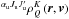 Mathematical equation: \hbox{$^{\alpha _{\rm u}J_{\rm u}J_{\rm u}^{\prime }}\rho _{Q}^{K}\left( \vec{r},\vec{v}\right) $}